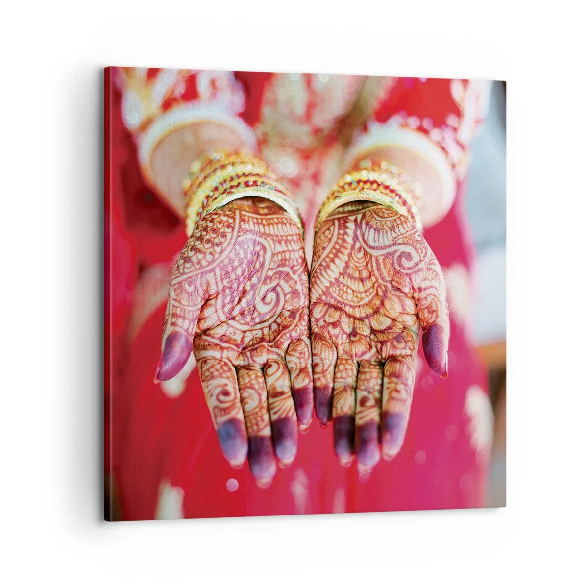 Obraz na plátně - Připravená chytit štěstí - 60x60 cm