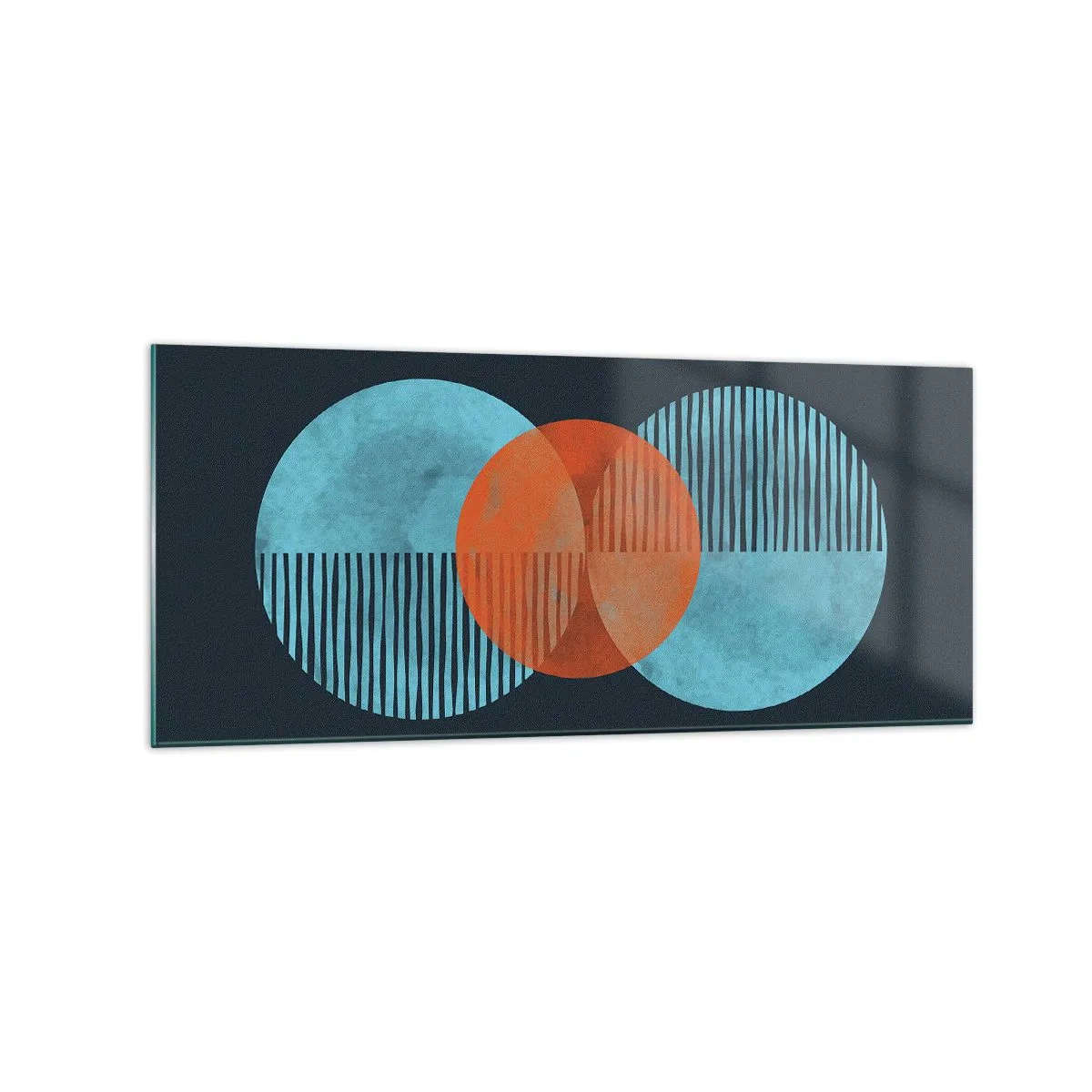 Obraz na skle - Symetrická kompozice - 120x50 cm