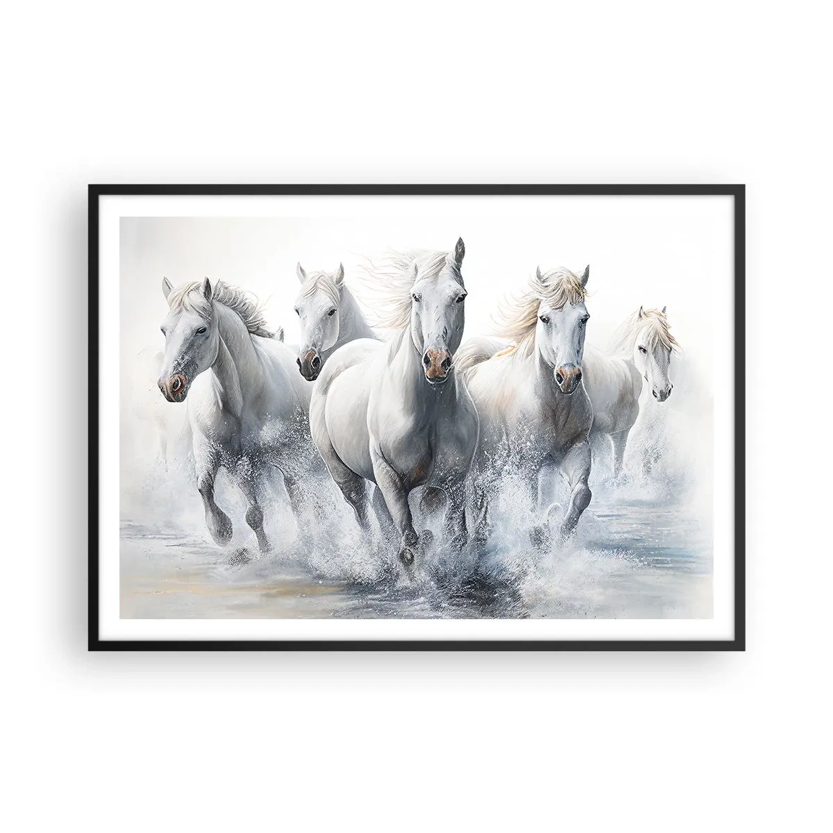 Plakát v černém rámu - Bílá magie - 100x70 cm