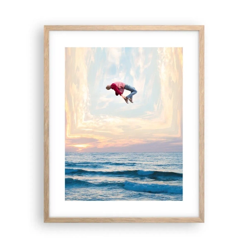 Plakát v rámu světlý dub - Do jiné dimenze - 40x50 cm