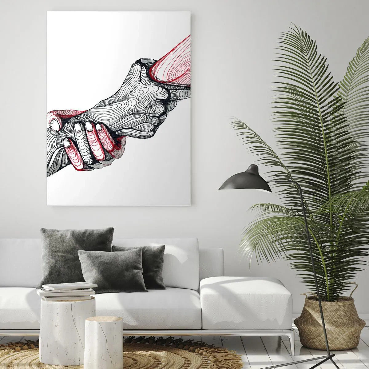 Obraz na skle - Jste v dobrých rukou - 80x120 cm