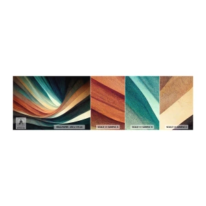 Vzor Fototapety Samolepicí Deluxe Sticker - Utkané z barev - Kus, Abstrakce, Čáry - 100x30 cm