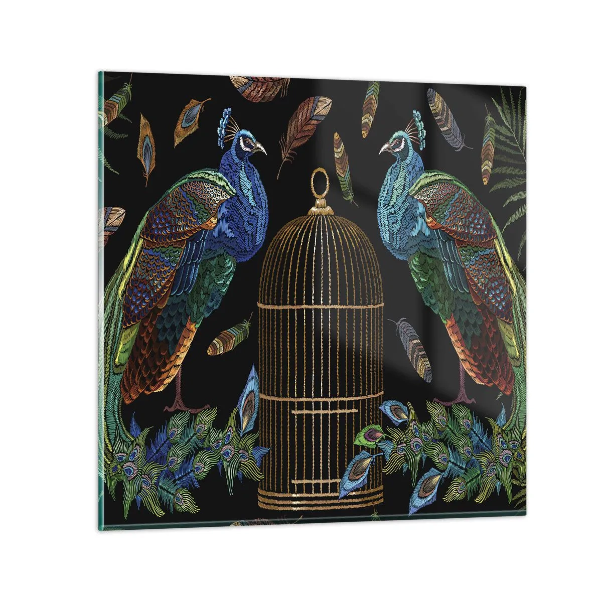 Obraz na skle - V královském rouchu - 50x50 cm