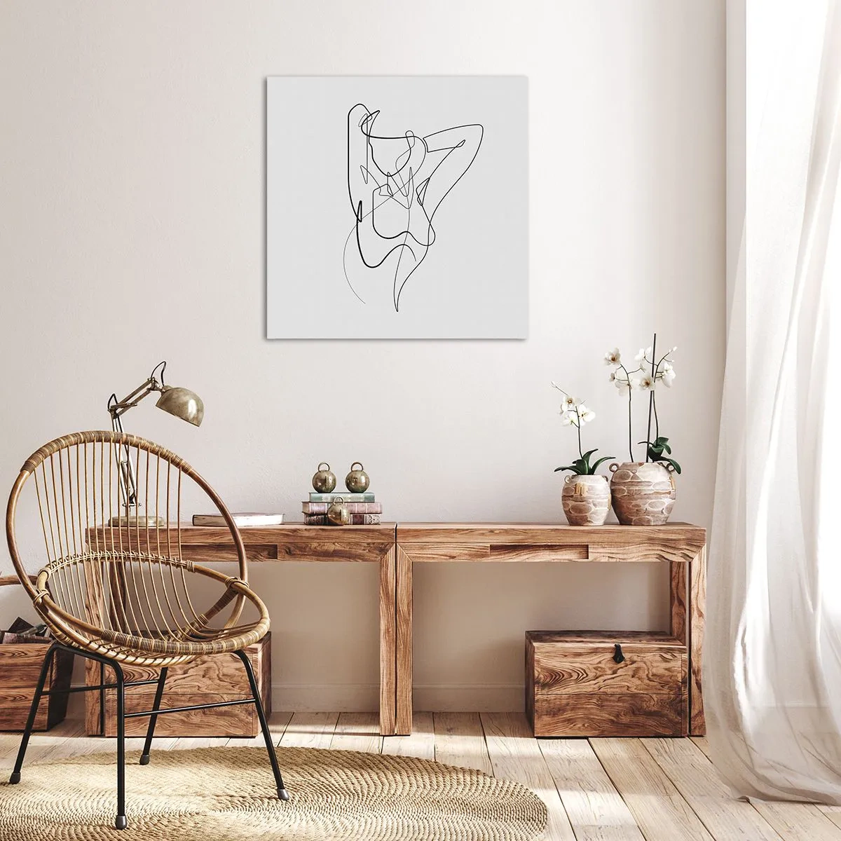 Obraz na plátně - Ty jsi záhada… - 70x70 cm