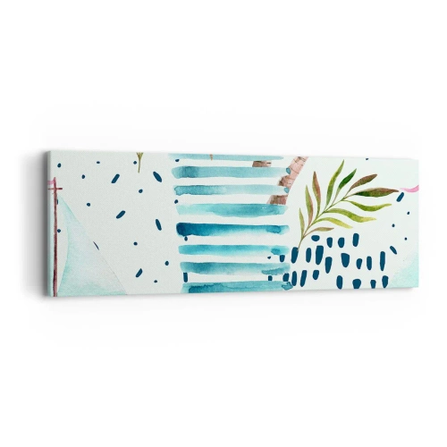 Obraz na plátně - Prázdniny pod palmami - 90x30 cm