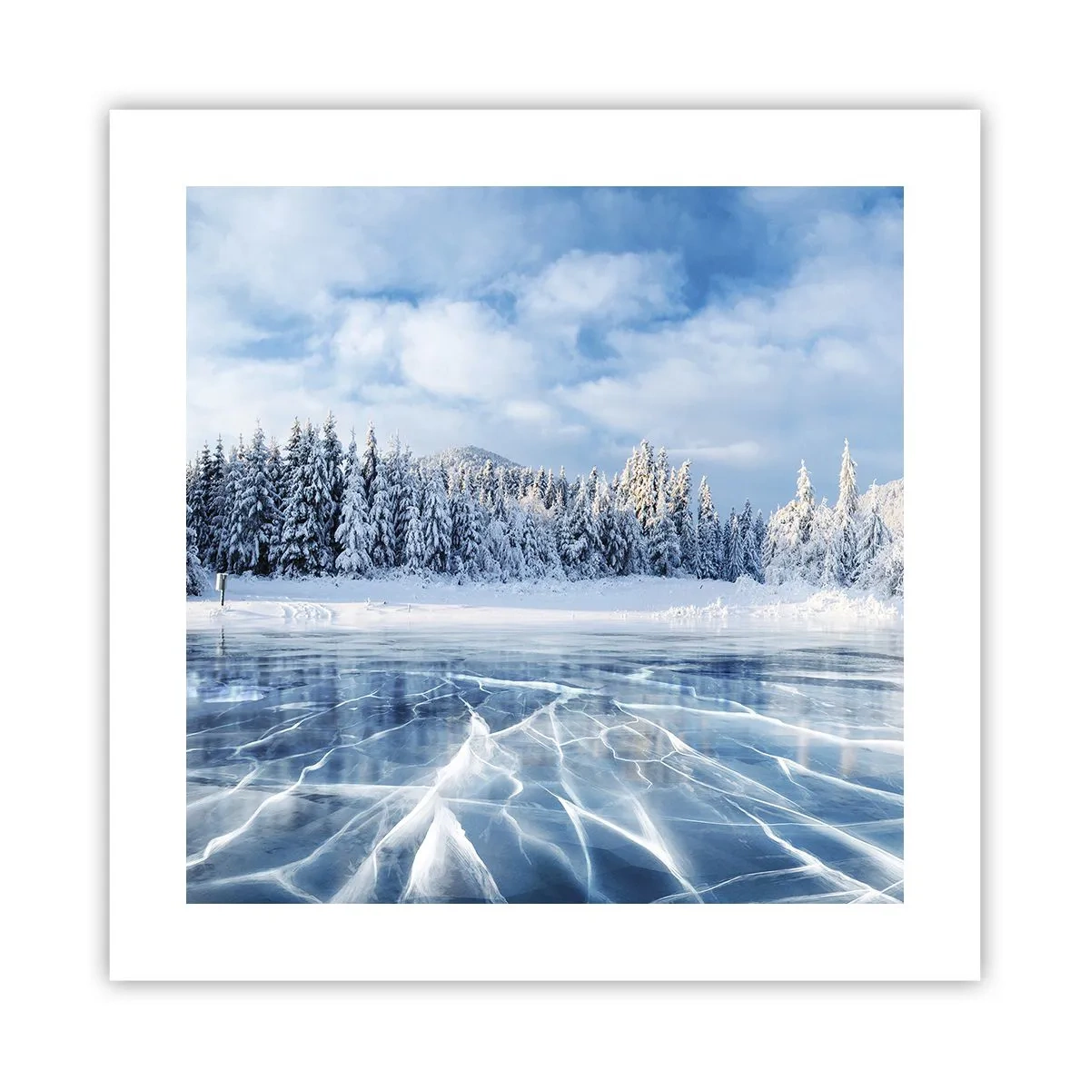 Plakát - Oslnivý a krystalický pohled - 40x40 cm