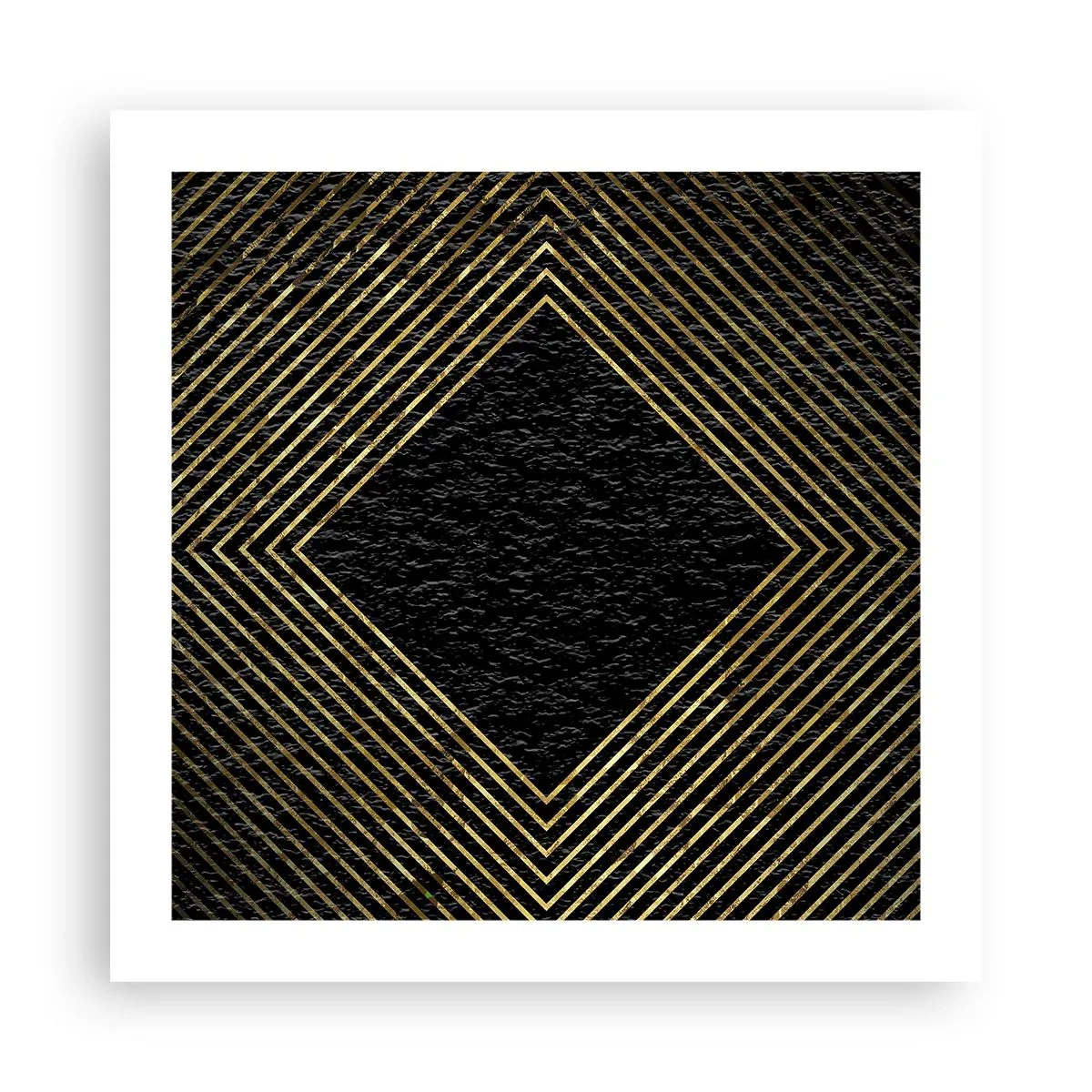 Plakát - Geometrie ve stylu glamour - 50x50 cm