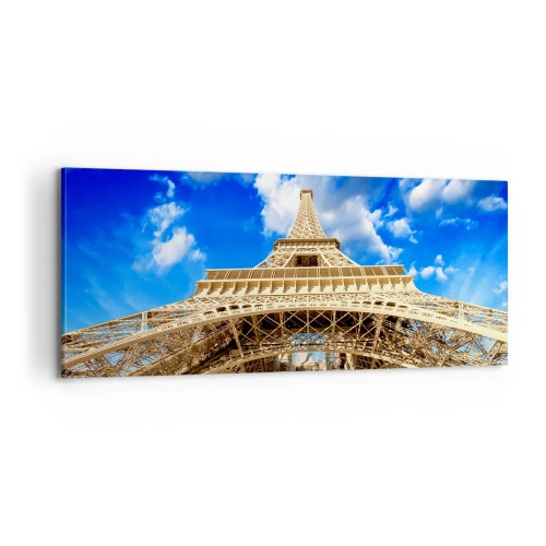 Obraz na plátně - Dosáhnout na oblohu a mraky - 100x40 cm