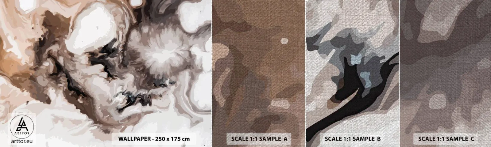 Vzor Fototapety Premium Canvas - Zrození galaxie - Abstrakce, Kus, Moderní vzor - 100x30 cm