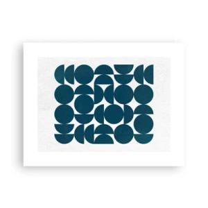 Plakát - Kruhy a půlkruhy - 40x30 cm