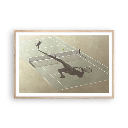 Plakát v rámu světlý dub - Dobývání sama sebe - 91x61 cm