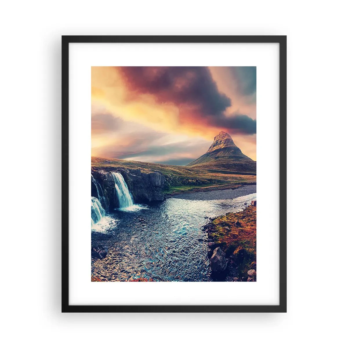 Plakát v černém rámu - V majestátu přírody - 40x50 cm