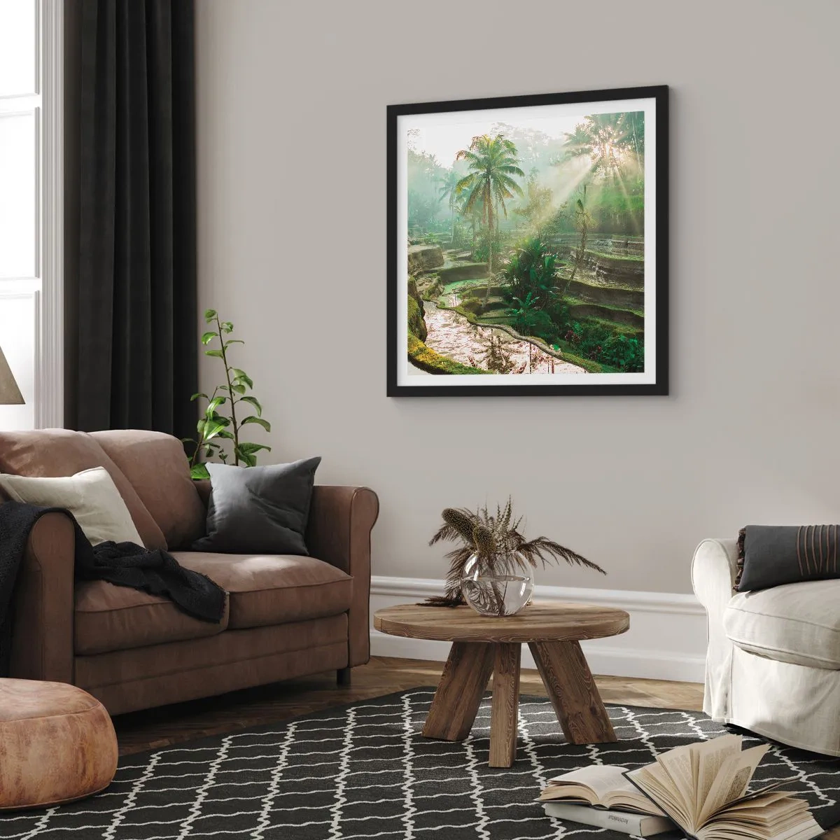 Plakát v černém rámu - Vyrůstát na slunci - 60x60 cm