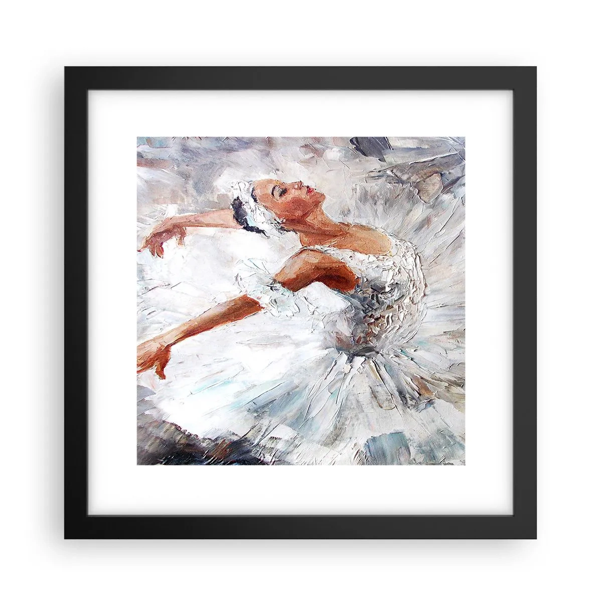 Plakát v černém rámu - Jemná a lehká jako tyl - 30x30 cm