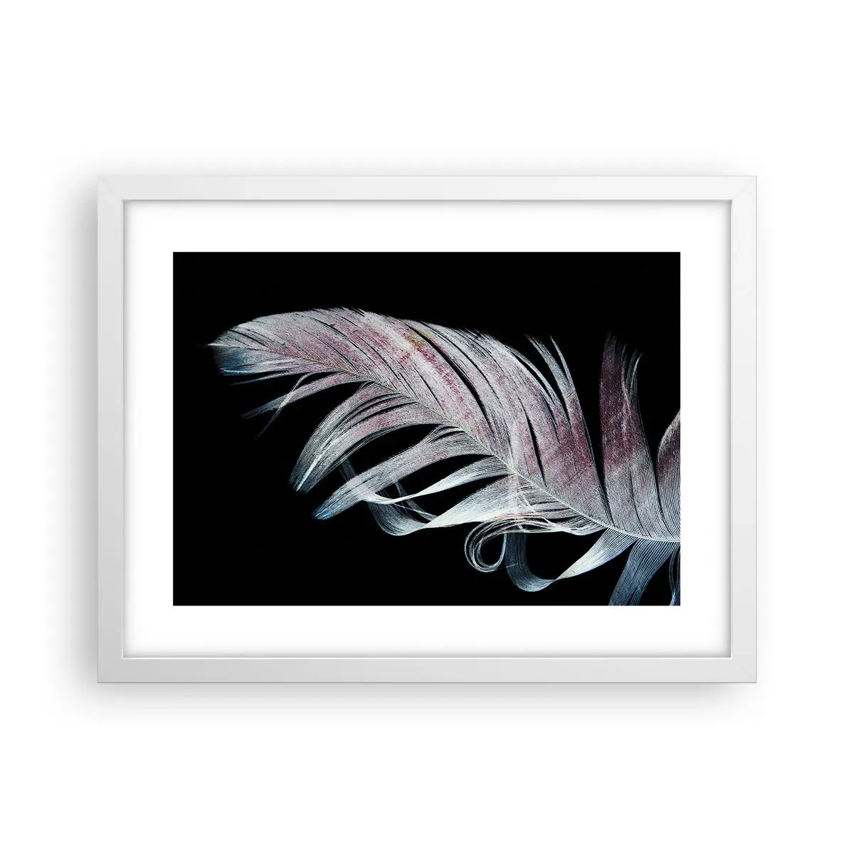 Plakát v bílém rámu - Přemýšlejte o dotyku - 40x30 cm