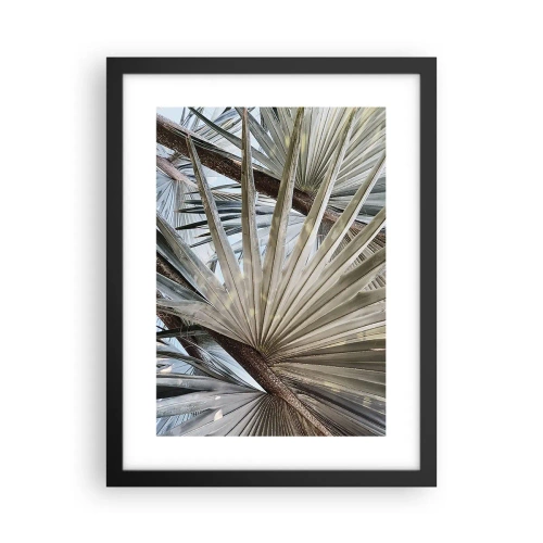 Plakát v černém rámu - Vějíře v tropech - 30x40 cm