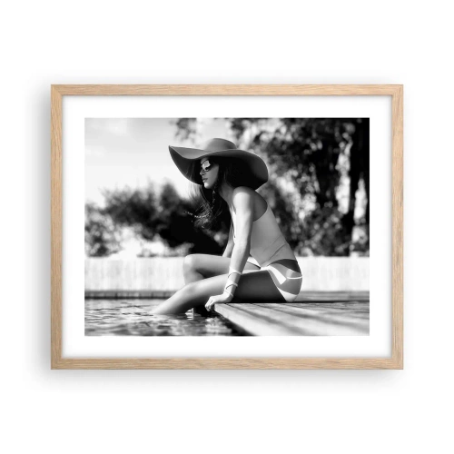 Plakát v rámu světlý dub - Letní sen - 50x40 cm