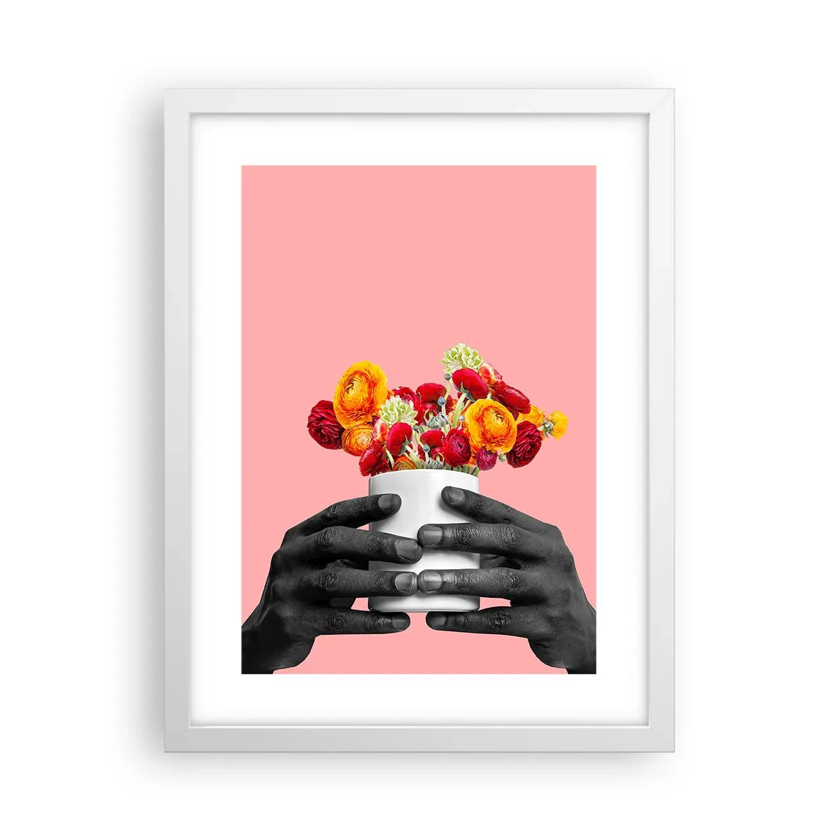 Plakát v bílém rámu - Apoteóza života - 30x40 cm