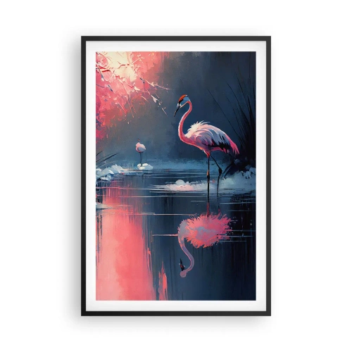 Plakát v černém rámu - Ptačí útočiště - 61x91 cm