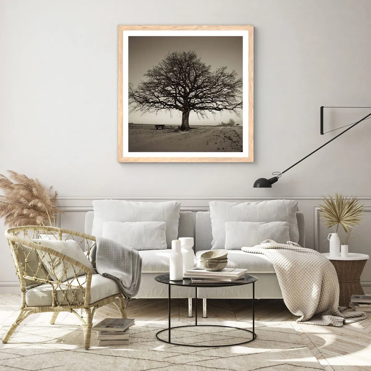 Plakát v rámu světlý dub - Odtud až na věčnost - 30x30 cm