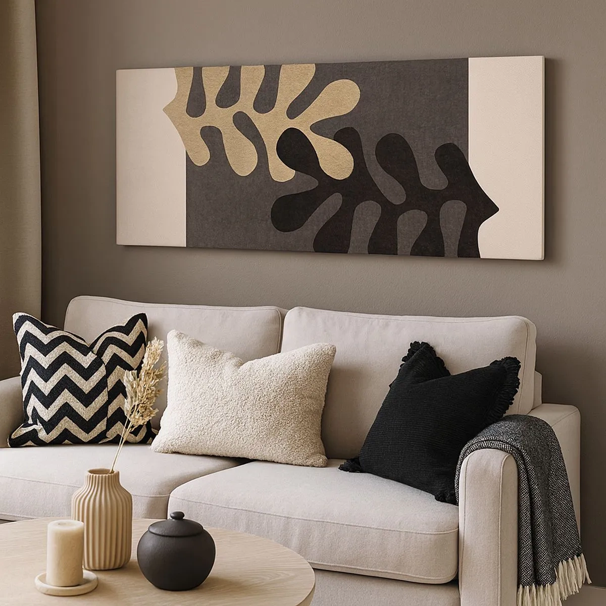 Obraz na plátně - Nepřítomnost a doplnění - 100x40 cm