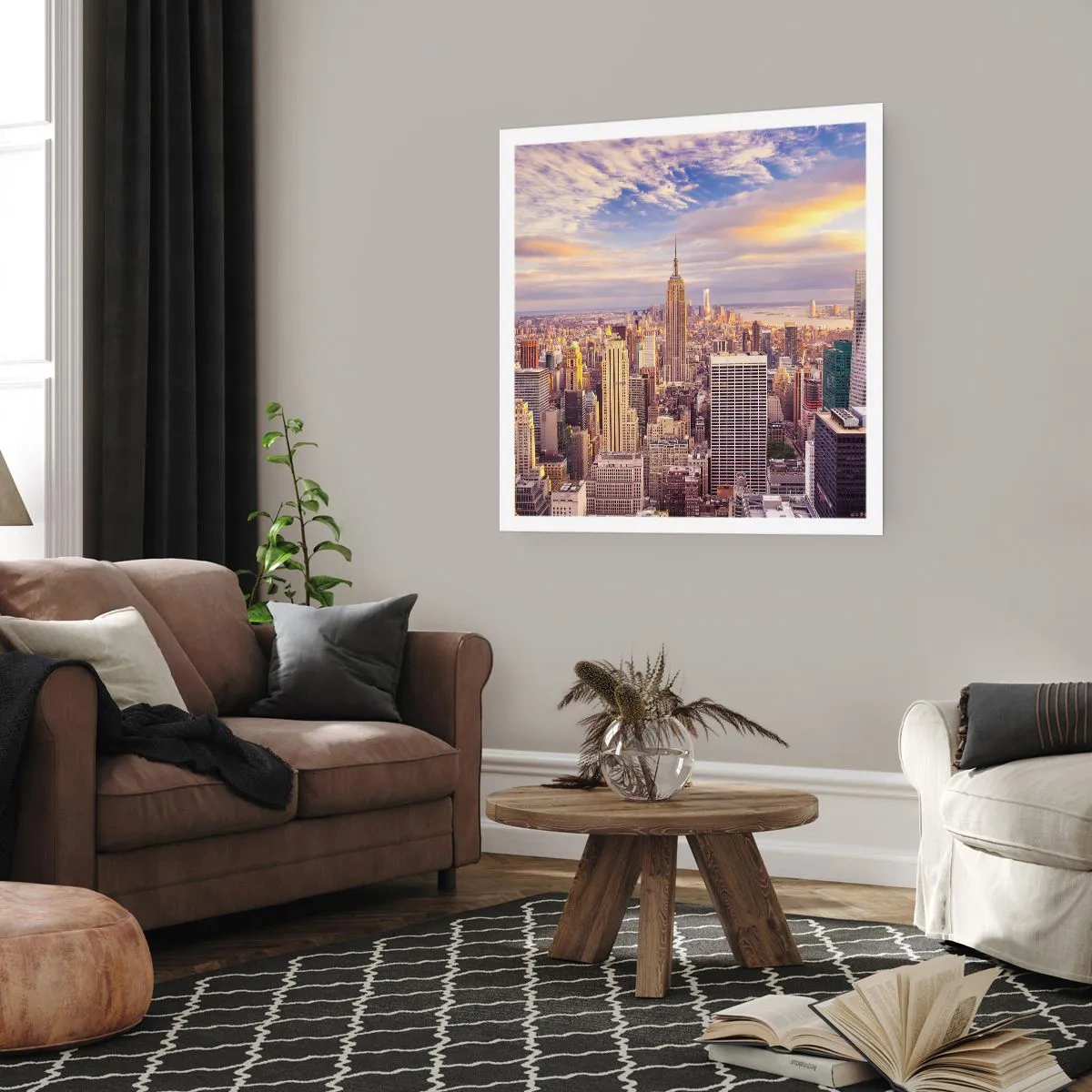 Plakát - Dosáhnout samotná oblaka - 50x50 cm