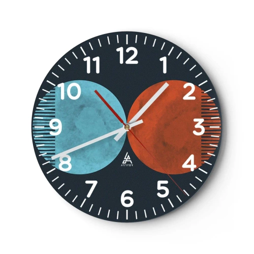 Nástěnné hodiny - Pouze geometrie? - 40x40 cm