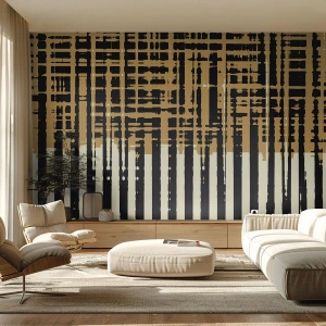 Fototapeta Samolepicí Deluxe Sticker - Architektonická abstrakce - Abstrakce, Kus, Čáry - 100x70 cm