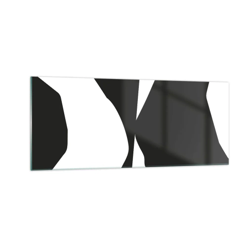 Obraz na skle - Positive-negative - 100x40 cm