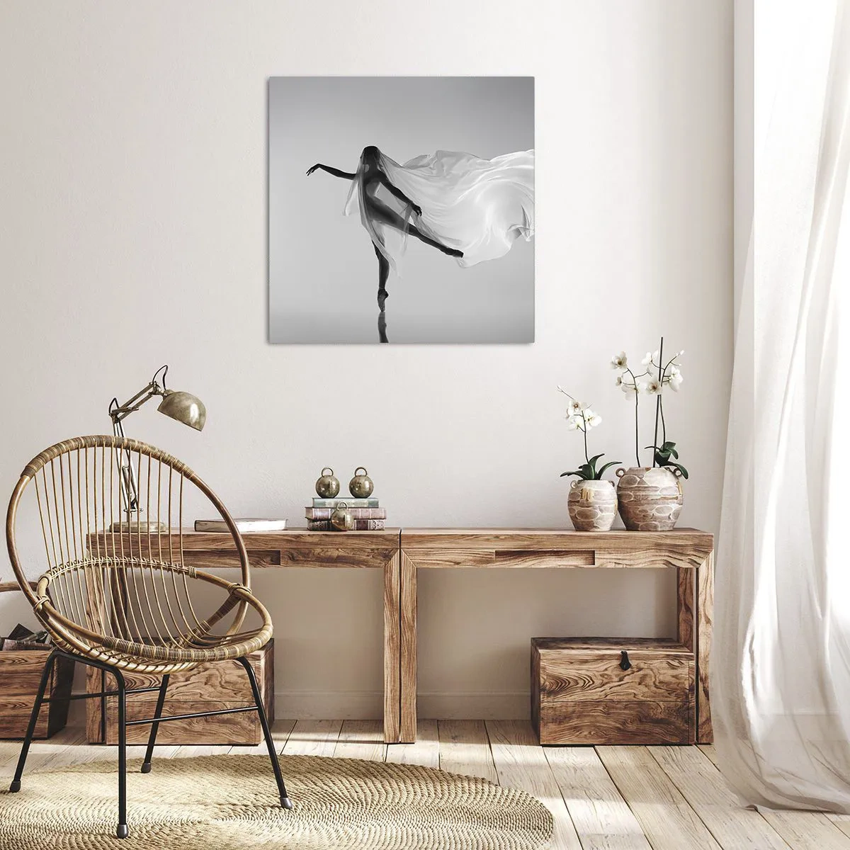 Obraz na plátně - Lehkost a půvab - 50x50 cm