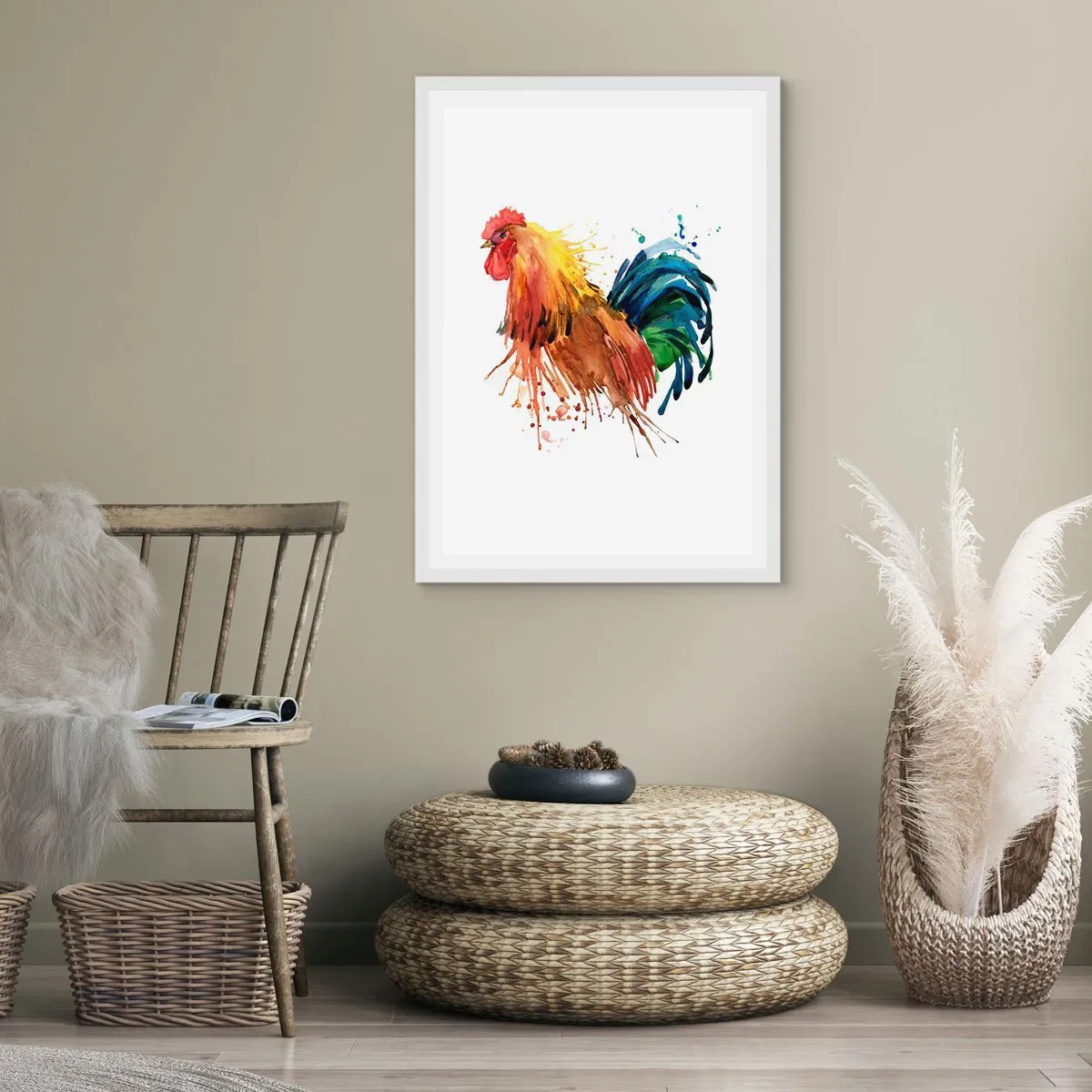 Plakát v bílém rámu - Královský šat, královská pýcha - 30x40 cm