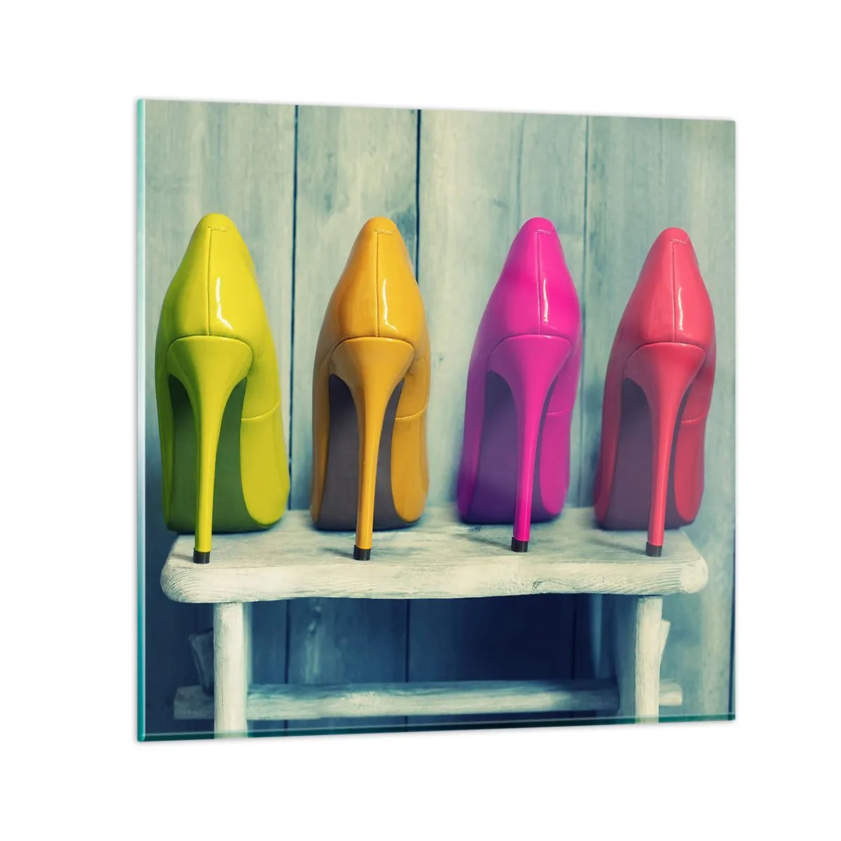 Obraz na skle - Procházkou po duze - 40x40 cm