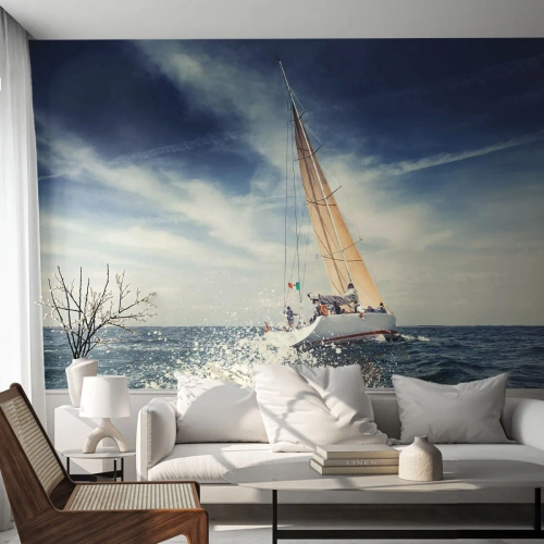 Fototapeta Premium Canvas - Nás nedohoní! - Plachetnice, Oceán, Plachetnice - 250x175 cm