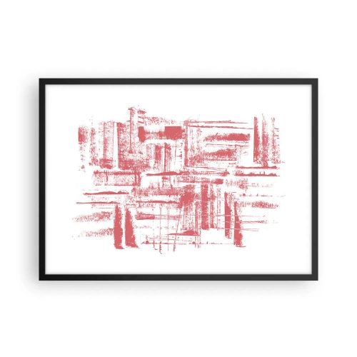 Plakát v černém rámu - Červené město - 70x50 cm