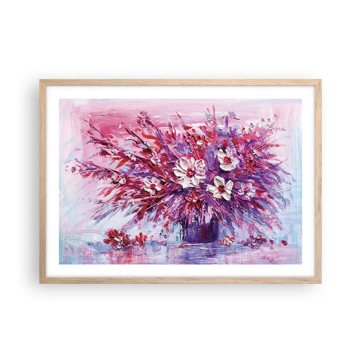 Plakát v rámu světlý dub - Nevinnost a vášeň  - 70x50 cm