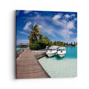 Obraz na plátně - A přece ráj existuje - 40x40 cm