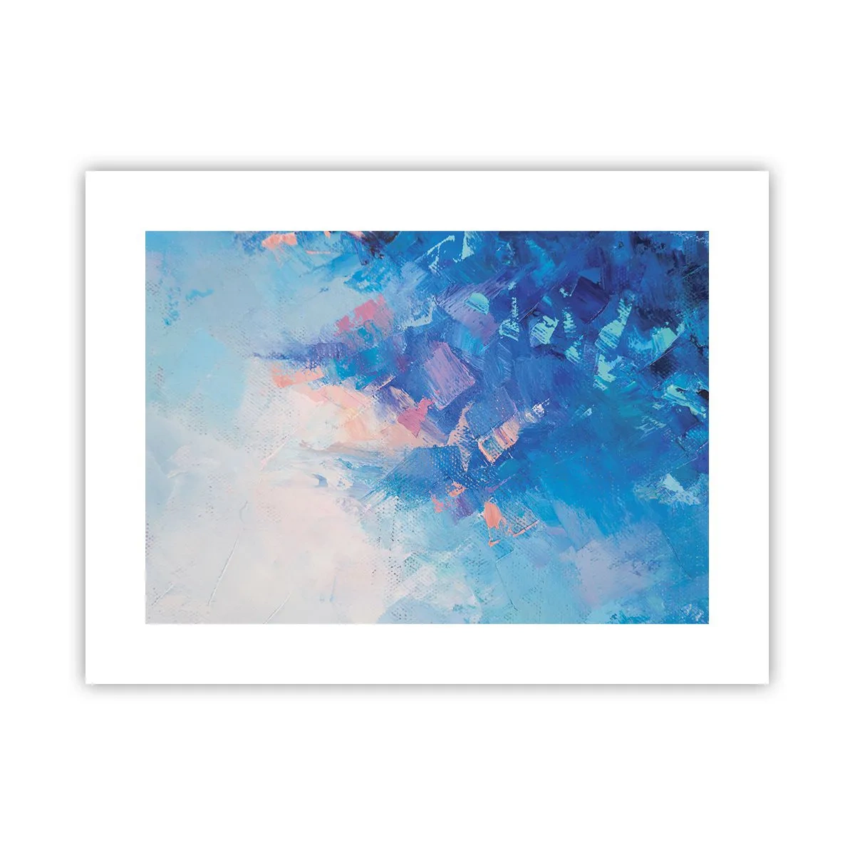 Plakát - Zimní abstrakce - 40x30 cm
