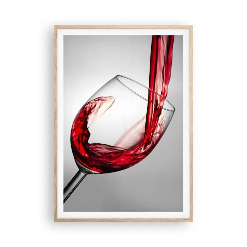 Plakát v rámu světlý dub - Barva - pohyb - zvuk - 70x100 cm