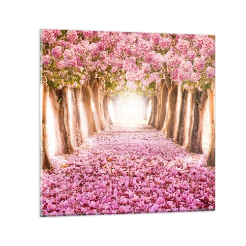 Obraz na skle - Cesta do ráje - 70x70 cm