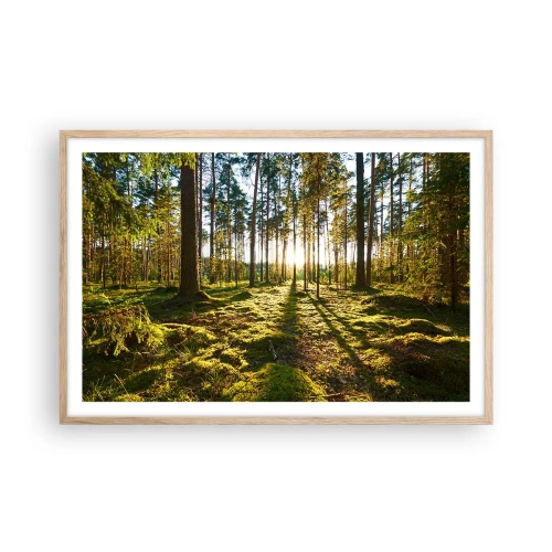Plakát v rámu světlý dub - …Za sedmero lesy - 91x61 cm