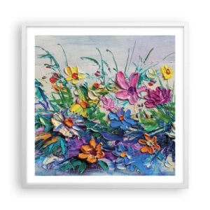 Plakát v bílém rámu - Vůbec ne zátiší - 60x60 cm