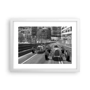 Plakát v bílém rámu - Kdysi dávno v Monte Carlu - 40x30 cm