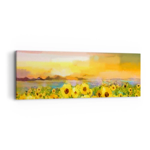 Obraz na plátně - Samotné slunce sestoupilo na zem - 90x30 cm