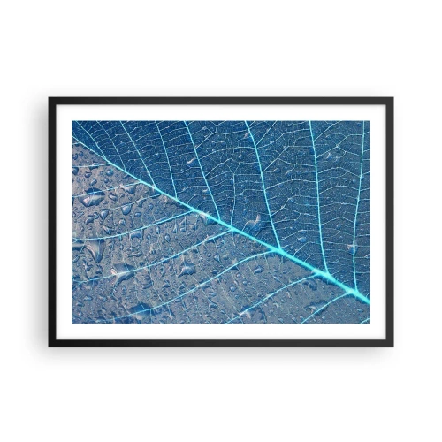 Plakát v černém rámu - Život v modři - 70x50 cm