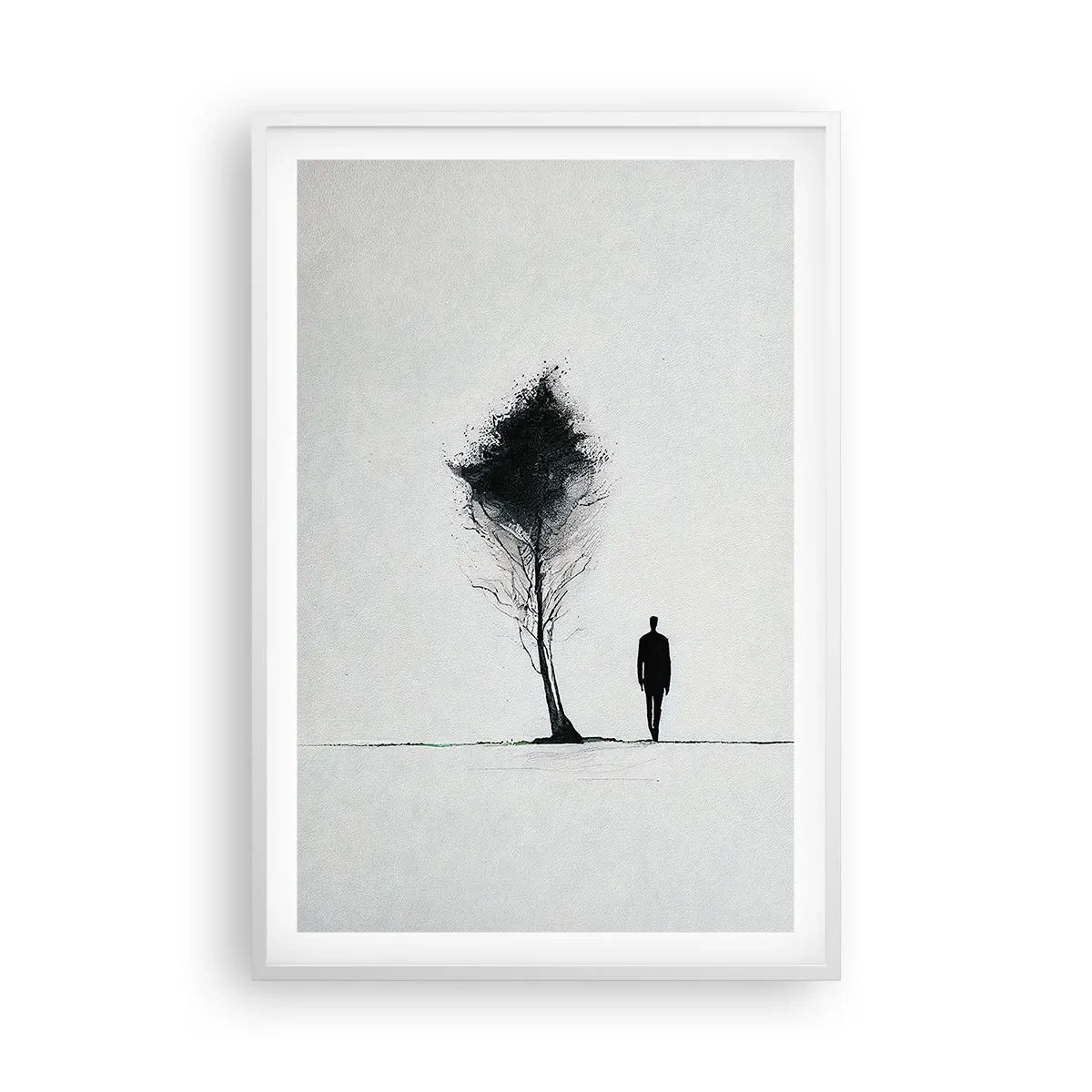 Plakát v bílém rámu - Všichni se touláme - 61x91 cm