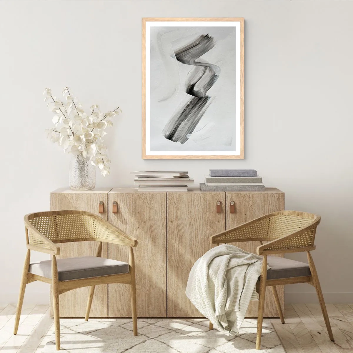 Plakát v rámu světlý dub - Jen tak pro radost - 61x91 cm