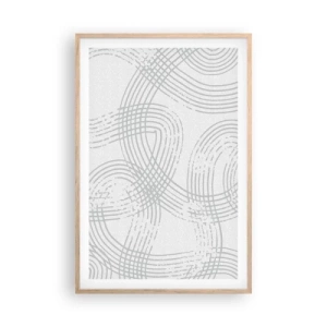 Plakát v rámu světlý dub - Snadné východisko neexistuje - 61x91 cm