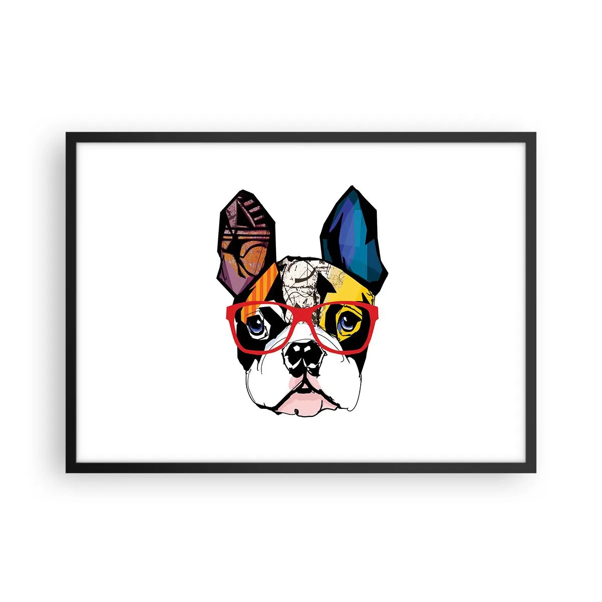 Plakát v černém rámu - Intelektuál - 70x50 cm