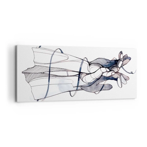 Obraz na plátně - Studie o dotyku - 100x40 cm