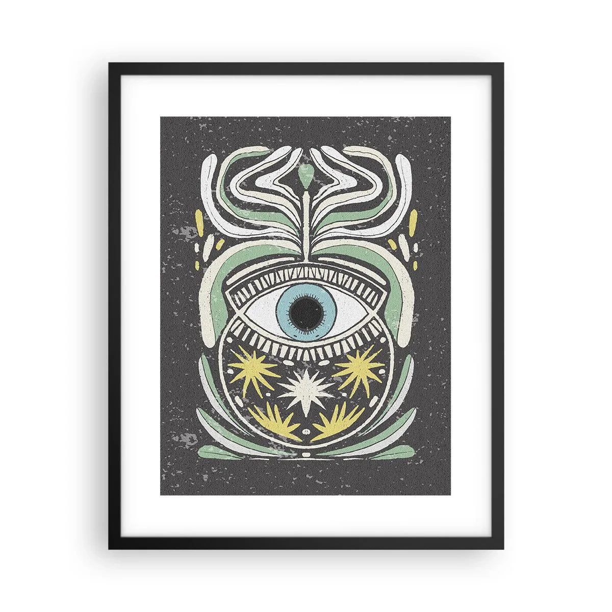 Plakát v černém rámu - Kmenové rituály - 40x50 cm